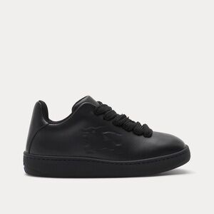 Burberry Black Leather Men's Sneakers
